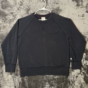 Todd Snyder Champion Pocket Sweatshirt French Terry Cotton Black Size X-Large